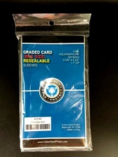 BGS (Beckett) PSA Graded Card Sleeves 100 Bags 2MIL 3 5/8 X 5 1/2 BGS SIZE 