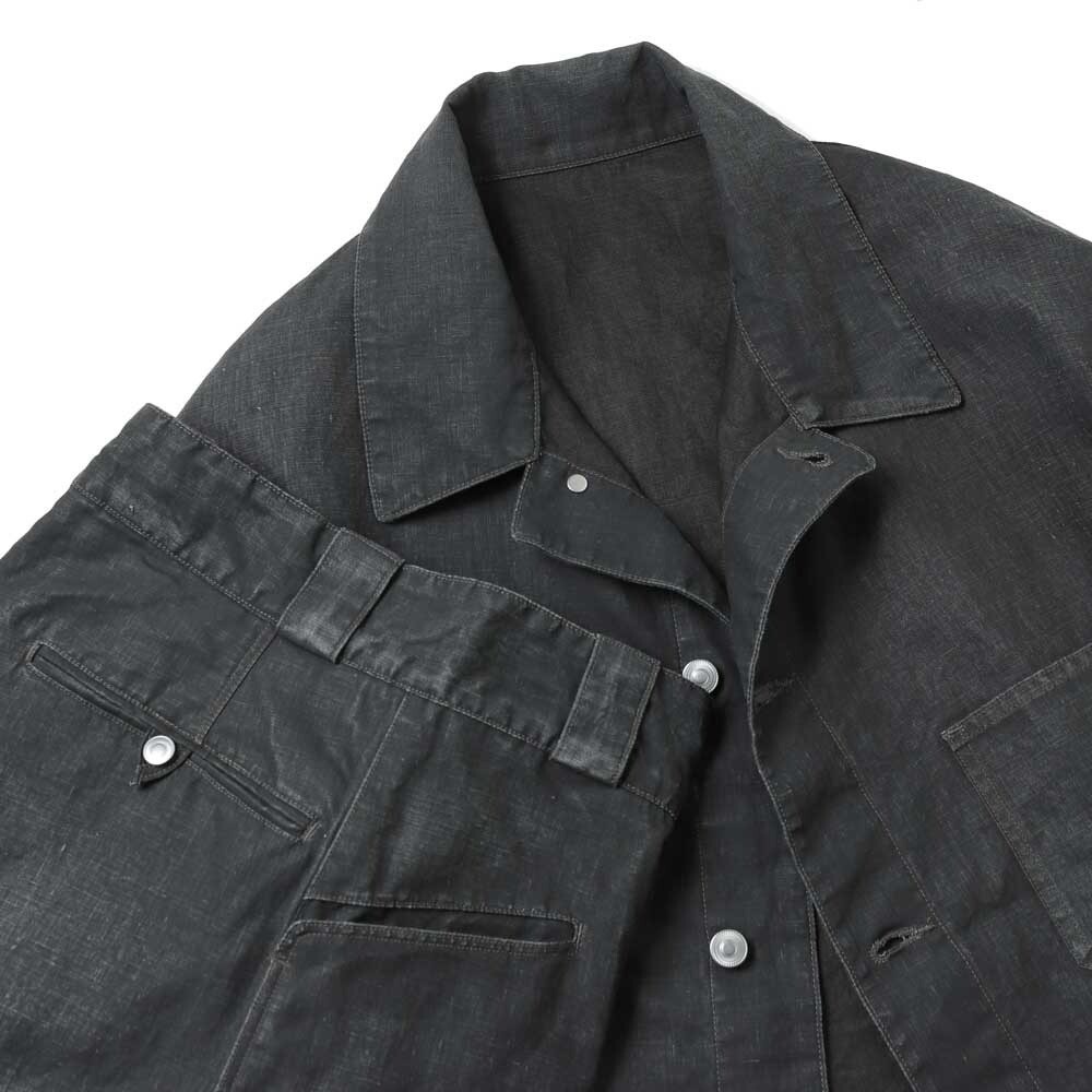 ASK availability First) A.PRESSE Vintage Black Linen