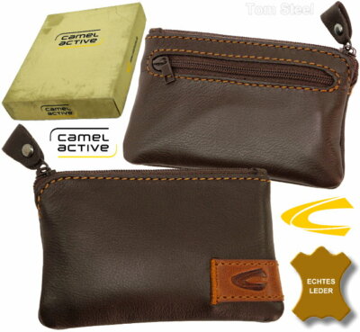 Camel Active key case key bag leather wallet brown key case brown