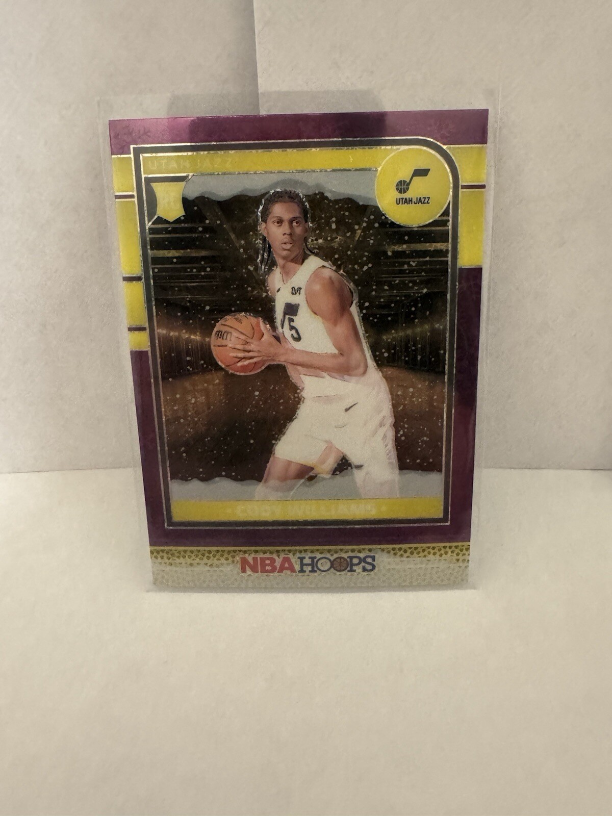 2024-25 Panini NBA Hoops Winter Cody Williams rookie card #240 Purple Parallel
