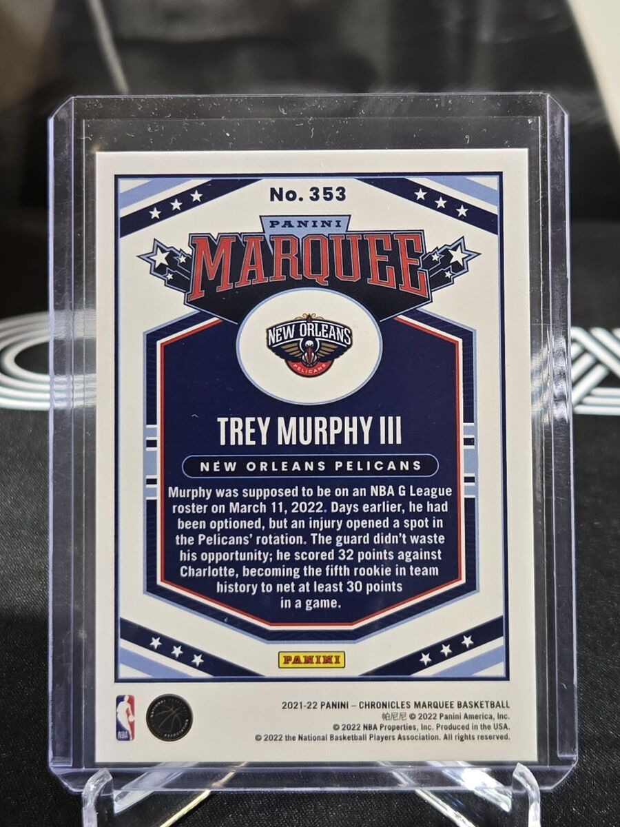 2021-22 Panini Chronicles - Marquee Asia Red #353 Trey 2021-22 Panini Chronicles - Marquee Asia Red #353 Trey