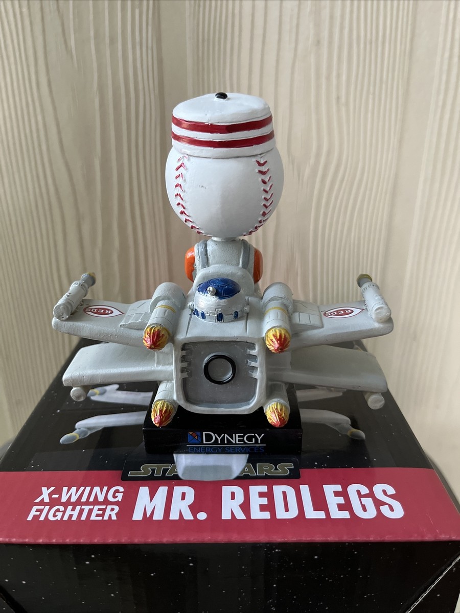 Mr Redlegs X-WING Fighter Bobblehead SGA Cincinnati REDS 5/7