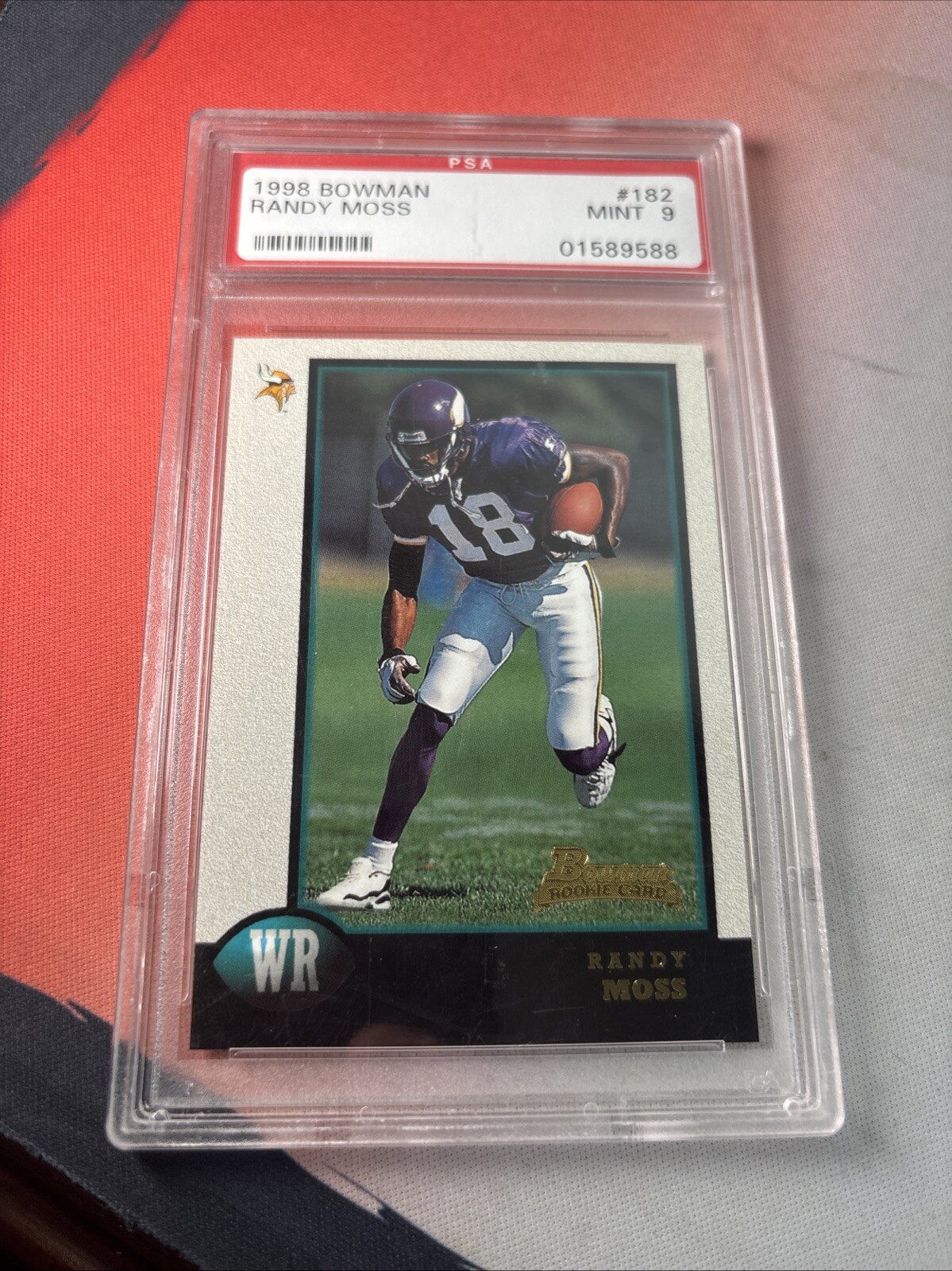 1998 Bowman Randy Moss Rookie RC PSA 9 Vikings #182