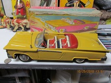 1959-62 BUICK LESABRE CONVERTIBLE TIN LITHO FRICTION CAR IN BOX GORGO ARGENTINA