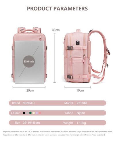 Large Capacity Multifunctional Travel double Backpack MINGLU - Picture 16 of 23