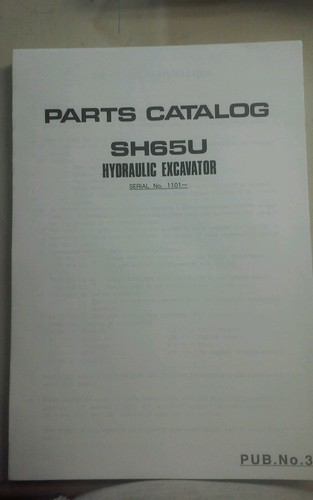 SUMITOMO SH-65U HYDRAULIC EXCAVATOR SH65U PARTS MANUAL - Imagen 2 de 5