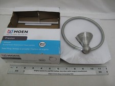  1 NEW Moen Preston Towel Ring with Spot Resist BRUSHED NICKEL - DN8486BN sw 