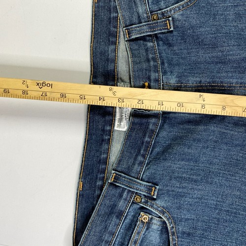 Carharrt Jean Mens 38X30 Blue Denim Straight Leg Traditional Fit Workwear Casual - Picture 12 of 14