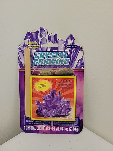 PURPLE CREATIVE KIDS SCIENCE CRYSTAL GROWING KIT AGES 10+ NEW SEALED