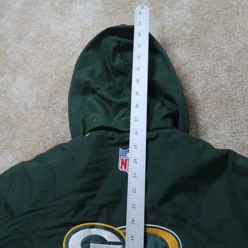 Vintage Green Bay Packers Winter Jacket Youth XL 14-16 NFL Hooded Coat - Picture 10 of 10