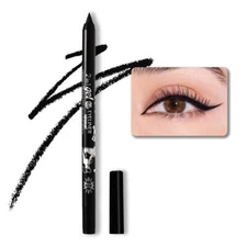 1Pcs Black Color Gel Glitter Eyeliner Pencils Set for Women Waterline Waterpr...