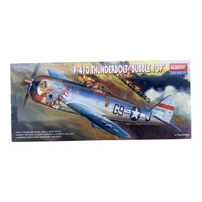Academy #2174 P-47D Thunderbolt ''Bubble Top  Model Kit 1:72 New & Sealed