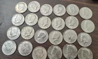 Silver Kennedy Half Lot: 23×40% + 1 ×90% – 24 Coins – Below Jan 16th Melt value