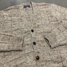 Vintage 70s Pendleton Wool Cardigan Size M Virgin Wool USA Gray Union