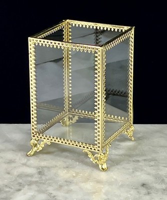 Filigree Makeup Organizer Vintage Style Make up Brush Holder