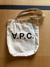 A.P.C. Woman Ivory Tote Bag Limited Edition Style Refined Minimalism Timeless De