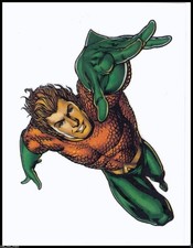 LOT OF 8 COMIC BOOK SUPERHERO TATTOOS AQUAMAN WATER SEA FOR BOYS KIDS DC COMICS
