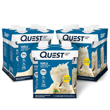 Quest Nutrition Ready to Drink Vanilla Protein Shake, 30G Protein, 3G Net Carbs,