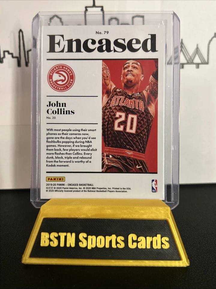 2019-20 Panini Encased - John Collins #79 Purple 23/35 - Image 3 of 3