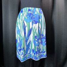 Vintage Emilio Pucci Formfit Rogers 60s Semi Sheer Skirt Size Sm Retro Italy USA