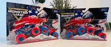 Monster Jam Stars  Stripes 2025 GRAVE DIGGER DIGATRON ,EL TORO LOCO MEGALODON