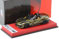 1:43 BBR Ferrari 812 Competizione A Verde Volterra With Leather Base - Limited 5