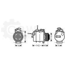 Kompressor Klimaanlage Klimakompressor für BMW 5er Touring 1er Cabriolet E87 E90