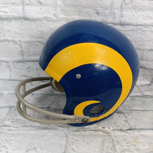 Casco vintage LA Rams Rawlings HNFL-N grande esposizione USA anni 70 raro