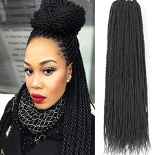 ZRQ Senegalese Twist Crochet Hair 18 Inch 25 Strands 8 Packs