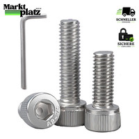 Zylinderschrauben M8 X 20Mm Edelstahl A2 Flachkopf Vollgewinde 20 StüCk