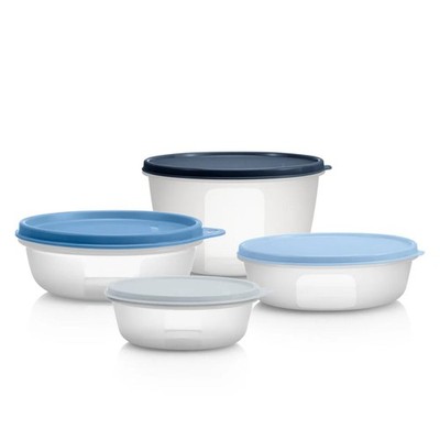 Tupperware Frische Quartett 300/630/950/1,9 L 4 Schüsseln mit Deckel