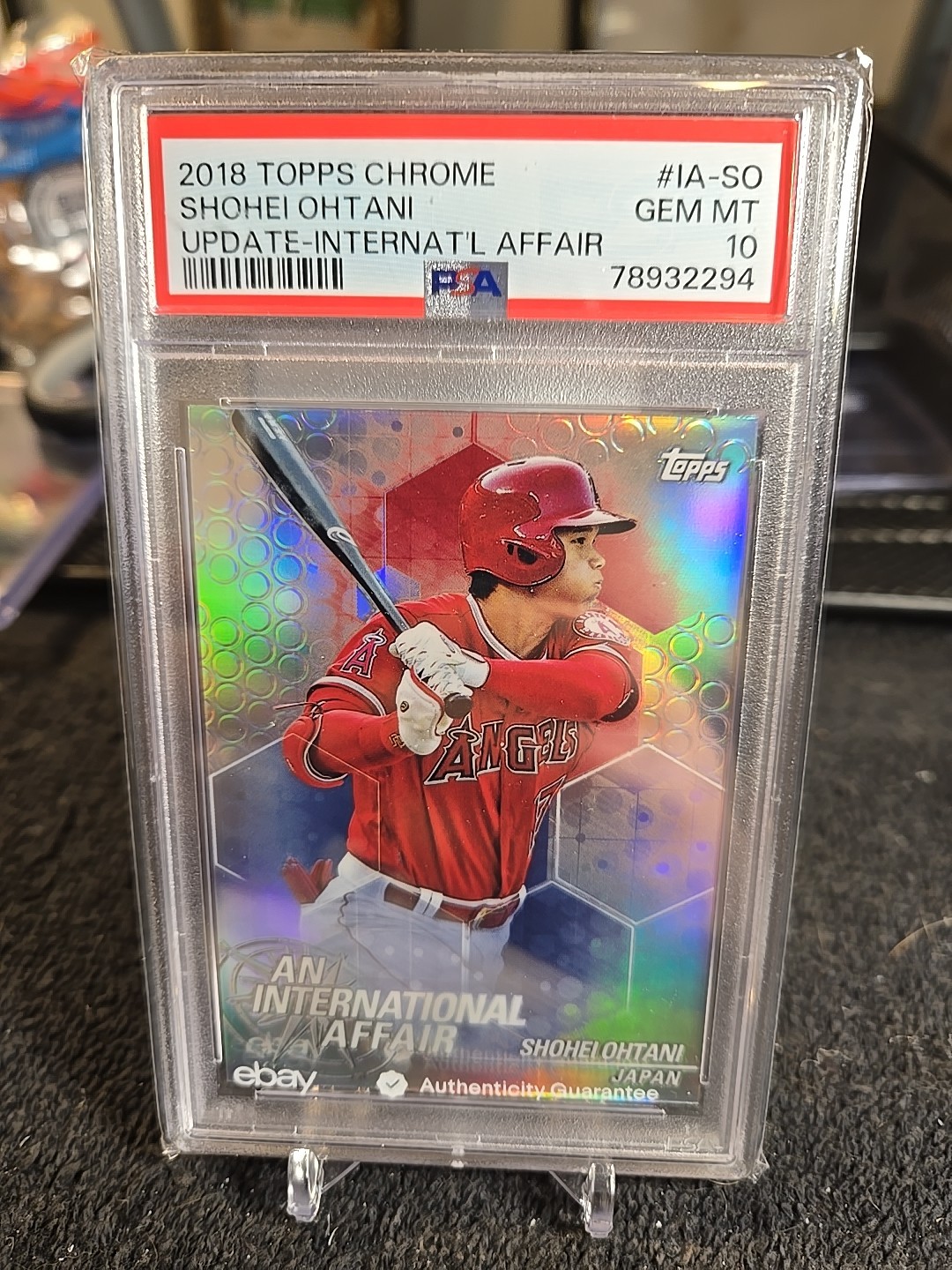 2018 SHOHEI OHTANI (RC) PSA 10 Topps Chrome Update International Affair #IA-SO