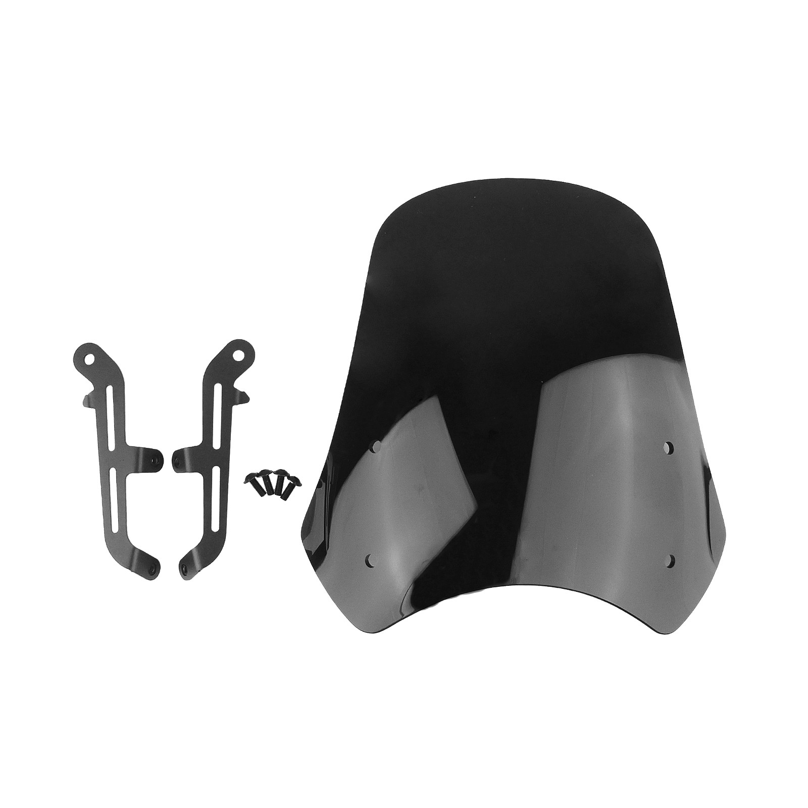 Motorcycle Windshield Windscreen Shield Guard Kit For Triumph T100 T120 Black