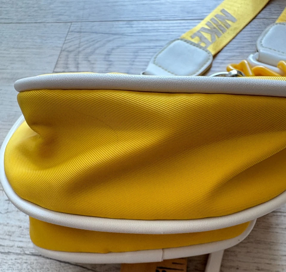 Nike Yellow Adjustable Sling Crossbody Mini Shoulder Bag Logo RARE FIND - Image 4 of 4