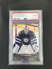 2015-16 Upper Deck #214 Connor Hellebuyck Young Guns RC PSA 10 GEM MINT