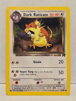 Dark Raticate 51/82 Unlimited Team Rocket LP