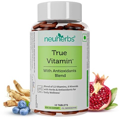 True MultiVitamin Supplement With Minerals, Vitamin C B D , Iron & Zinc v741