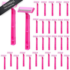 30 Count Women's Disposable Razors, Twin Blade 1 (Pack of 30), pink 