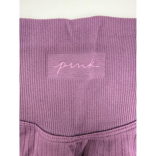 PINK Active Seamless Ribbed Ombre Leggings Purple Blue High Waist Small - Picture 4 of 4