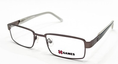 NEW X GAMES SHRED 033 SATIN GUNMETAL AUTHENTIC EYEGLASSES 49-18