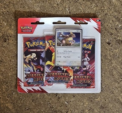Sealed Pokmon TCG Scarlet & Violet Destined Rivals 3 Pack Blister Kangaskhan 