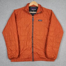 Patagonia Nano Puff Jacket Boys XL Youth 14 Orange Primaloft Lightweight Puffer