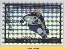 2021-22 O-Pee-Chee Platinum Photo Driven Mosaic Alex Newhook #PD-14 READ sq1