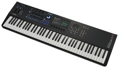 Yamaha MODX7 76-Key Semi Weighted Keyboard Synthesizer - Black for