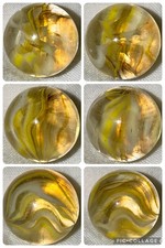 Vintage Vitro Agate Hybrid Shooter Cat's Eye Marble, 0.86 in, MINT