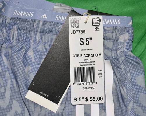 Adidas On The Run 5" Shorts Herren Gr. S, Dash Grey JD7769, Neu - Bild 6 von 12