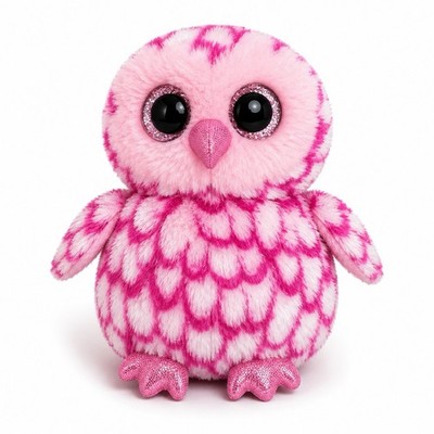 Ty Beanie Boos Pinky the Owl Plush 6  Pink Stuffed Animal Soft Toy