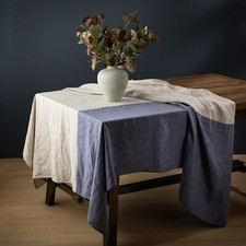 60x84 inch Rectangular Linen Tablecloth Natural Flax Table Cover