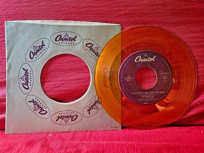 Beatles ''You've Got to Hide Your Love Away'' NM gold translucent vinyl jukebox 45