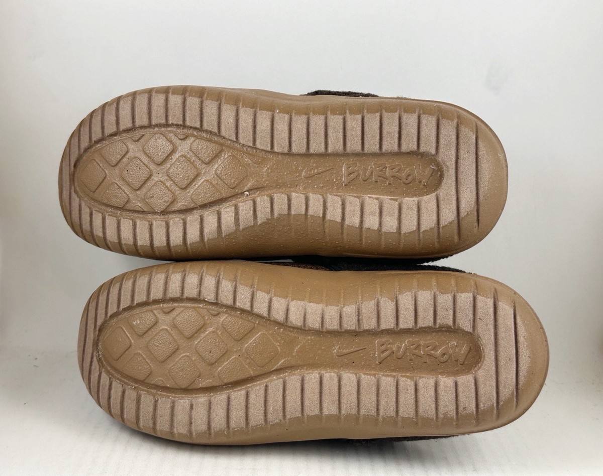 Nike Burrow SE Slippers Mens 10 Brown DR8886-200 Fleece Lined Zipper Nike Men main image 4